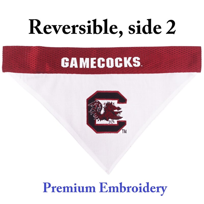 Pets First Collegiate Pet Accessories, Reversible Bandana, South Carolina Gamecocks, Large/X-Large - Image 2